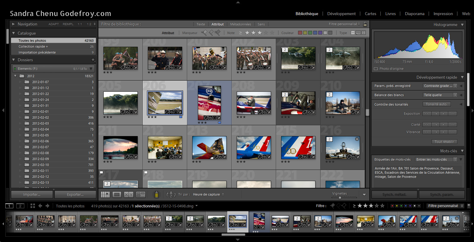 Lightroom et les reporters photographes…