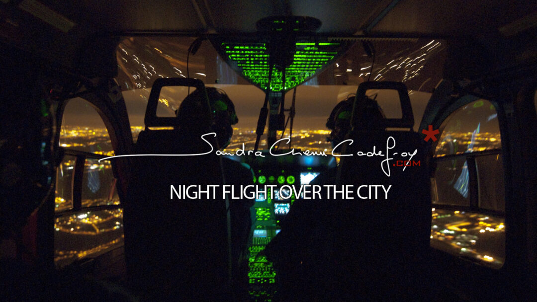 POM Night Flight over the city