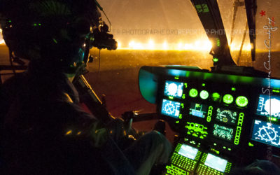 Posé de nuit d’un EC145 de la Gendarmerie [Ref:3108-30-0381]