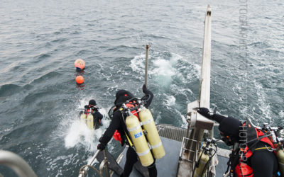 Mise à l’eau de plongeurs de la Marine Nationale [Ref:4310-19-0733]