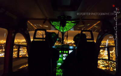 Vol de nuit d’un EC145 dans le ciel de Paris [Ref:3108-30-0702]