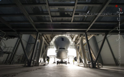 Airbus Beluga sortant de son hangar [Ref:3513-19-0494]