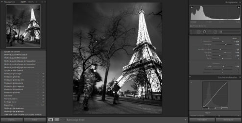 Ecran Lightroom du post-traitement [Ref:4116-04-0280]