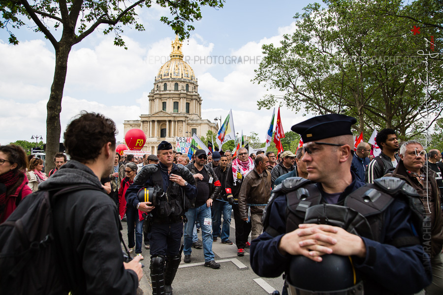 Forces de l’ordre lors de la manifestation du 17 mai