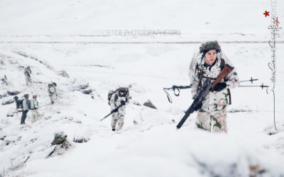 Des chasseurs alpins pendant l’exercice Cerces 2016