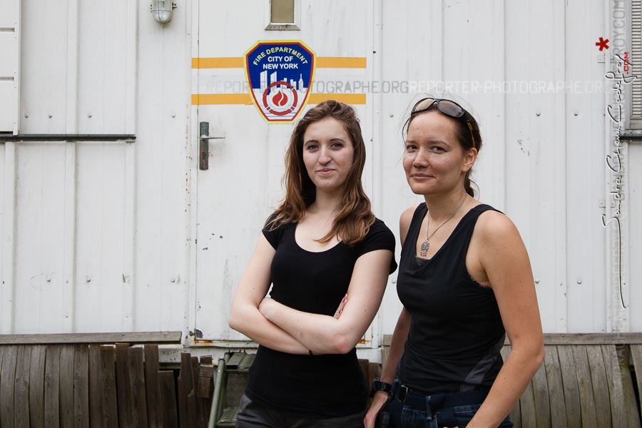 Photo de Sandra Chenu Godefroy et Camille Bachelerie au Fort de Domont