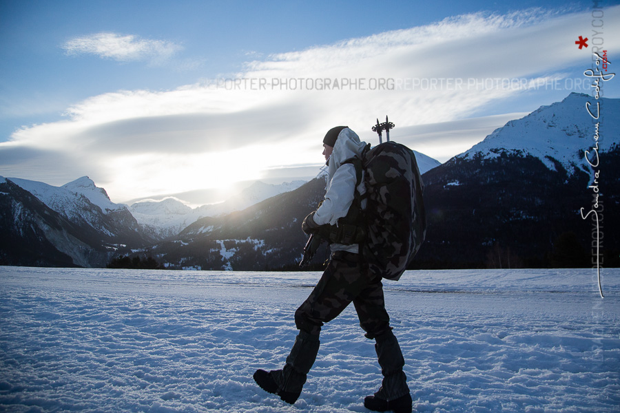 Légionnaires en stage aguerrissement au GAM Modane