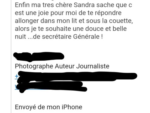 Messieurs-dames, sous vos regards atterrés, la grande  classe d'un auteur journaliste et administrateur !