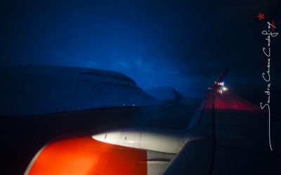 Boeing 737 en approche de Svalbard 78°N [Ref:3212-01-0279]