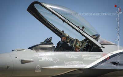 Installation du pilote dans le F16 Solo Display belge [Ref:3513-08-2303]