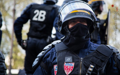 Forces de l’ordre lors de la manifestation anti Loi Travail