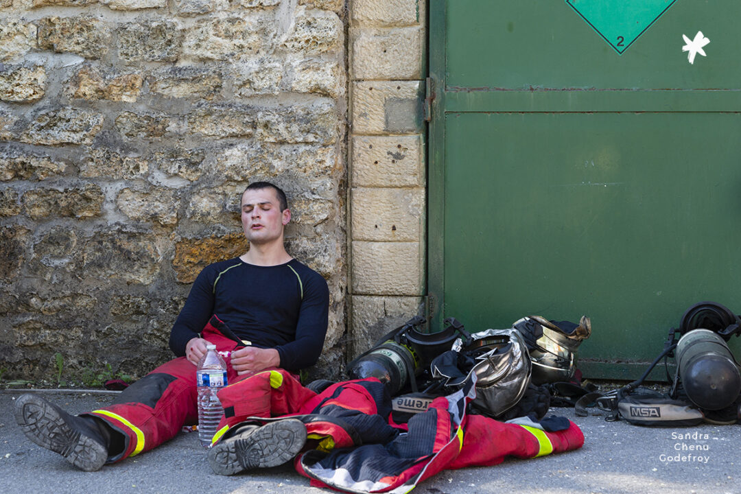 Un stagiaire ELD en sortie de caisson Fireflash